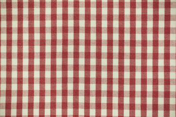 red plaid fabric