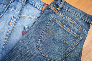 Close up Jeans pocket