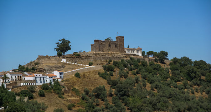 Castle at Cortegana, Huelva, Andalusia, Spain