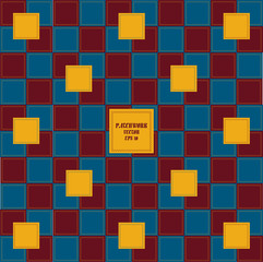 color vector patchwork design with frame for text