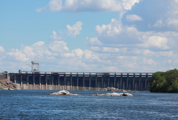 The Dnieper Hydroelectric Station in Zaporizhia