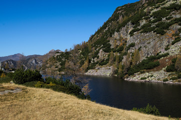 Fototapeta na wymiar Lago alpino