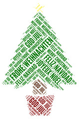 Frohe Weihnachten auf Deutsch, Schwedisch, Spanisch, Französisch