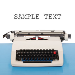 Retro style typewriter with space for your text.