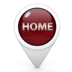 home pointer icon on white background