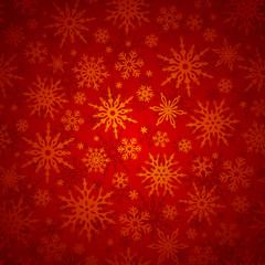 Naklejka na ściany i meble Christmas seamless background with snowflakes. Vector.