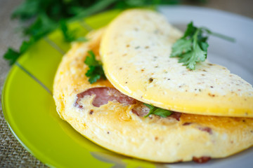 scrambled eggs with sausage