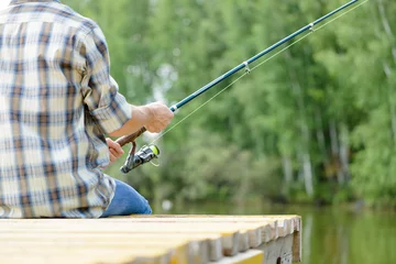 Aluminium Prints Fishing Summer fishing