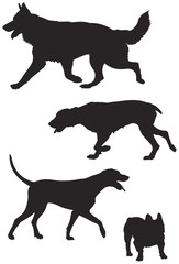 dog breed silhouettes 7
