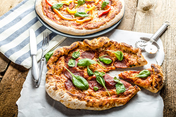 Rustic pizza