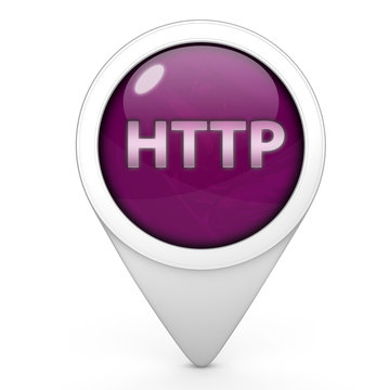 http pointer icon on white background