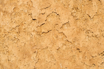 Clay soil texture background, dried surface