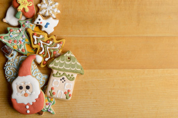 Decorative christmas cookies