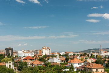 Fototapeta na wymiar High View Of Alba Iulia City In Romania