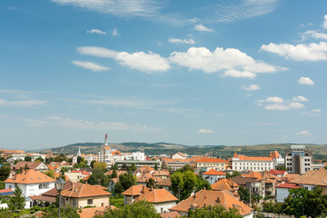 Fototapeta na wymiar High View Of Alba Iulia City In Romania
