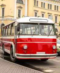 Fototapeta na wymiar Rare Old Public Transport Vehicles