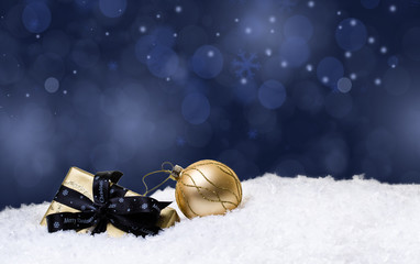 golden christmas present