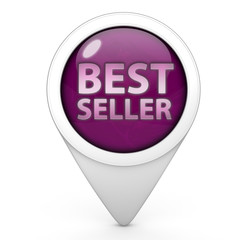 Best seller pointer icon on white background