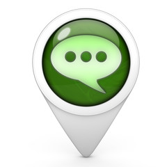 forum pointer icon on white background