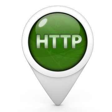 http pointer icon on white background