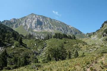 Fototapeta na wymiar Pic du Roc blanc, Pyrénées ariégeoises