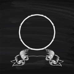 Design element. Beauty decorative frame for text