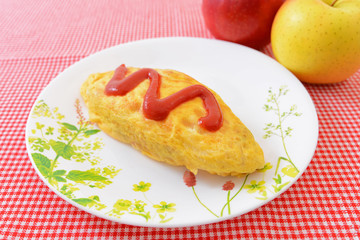 美味しそうなオムレツ