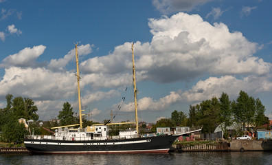 Sailboat in Saint Petersburg