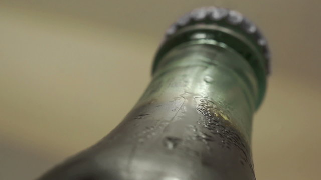 Drink Bottle Cold Condensation Macro