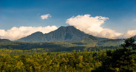 Volcano mountain landscape