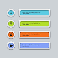 vector colorfull business infographic design template