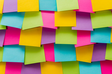 カラフルなメモ用紙
