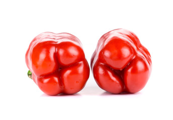 ripe red bell peppers
