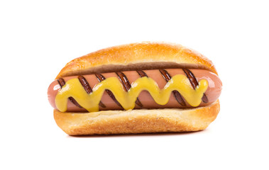 Hot dog bread and sausage