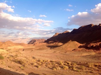 scenic red sandstone in Timna Park, Israel