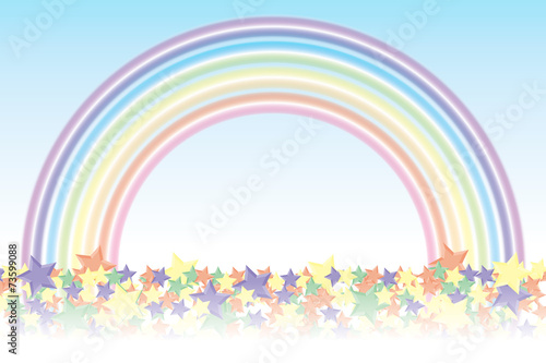 Background Wallpaper Vector Illustration Design Free Free Size Charge Free Colorful Color Rainbow Show Business Entertainment 背景素材壁紙 積もった星と虹 星屑 キラキラ星 キラ星 星の模様 放射状 星 星模様 虹 虹色 レインボー 七色 Avatar Wall