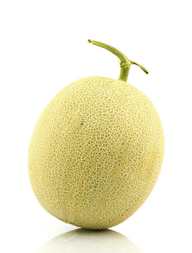 Japan melon on white background