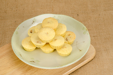 Pineapple cup cookie