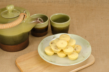 Pineapple cup cookie
