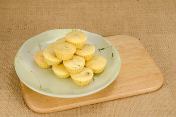 Pineapple cup cookie