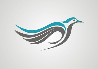 Bird illustration logo abstract  vector