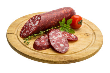 Salami sausages