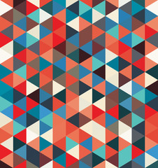 A retro geometric vector pattern
