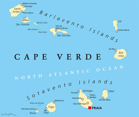Cape Verde Political Map