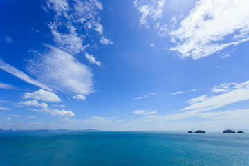 Obraz premium Tropical sea and blue sky in Koh Samui, Thailand