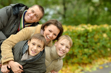 in the park in autumn