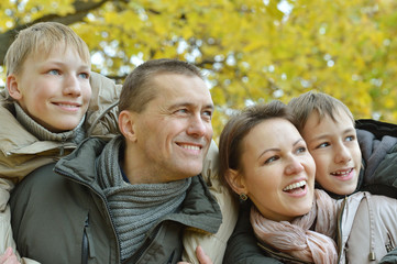 Fototapeta premium beautiful happy family