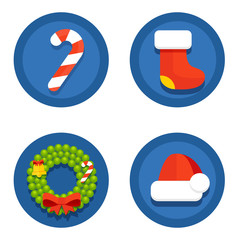 NewYearFlatIcons