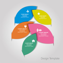 Infographic design template. Vector illustration