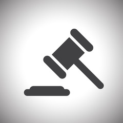  judge or auction hammer icon